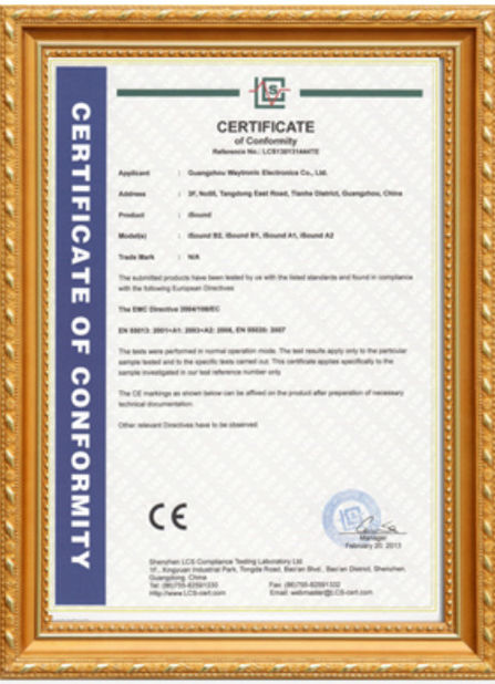 Porcellana Shenzhen Huahao Gaosheng Technology Co., Ltd Certificazioni